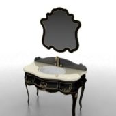 Antique Style Black Bathroom Vanity