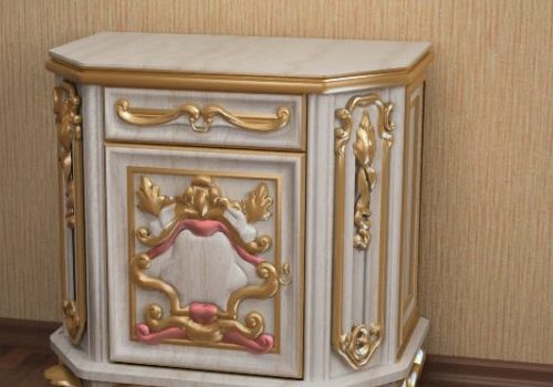 European Furniture Carved Console Cabinet | Furniture
