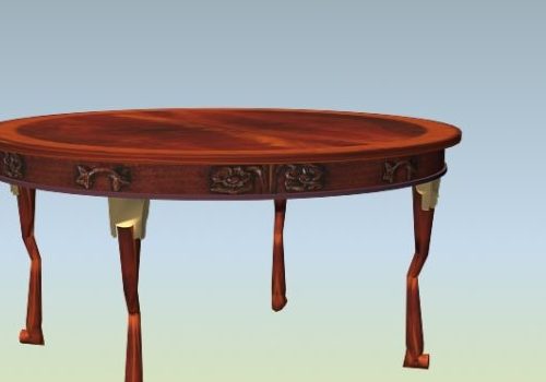 Antique Furniture Round Banquet Table
