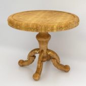 Antique Round Wood Table Furniture