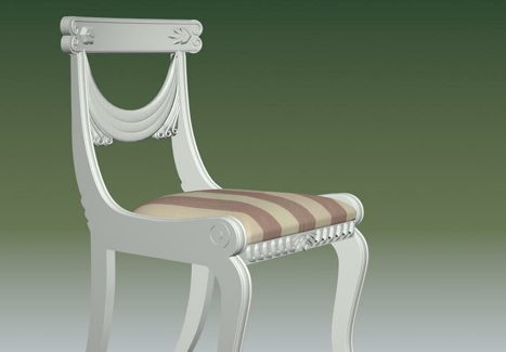 Antique Furniture White Accent Chairs
