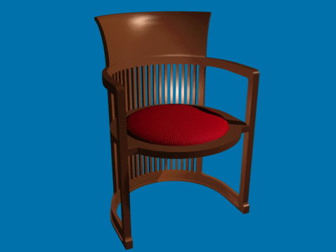 Antique Furniture Wood Barrel Chair