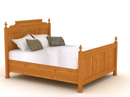 Furniture Antique Wood Bed