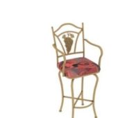 Wrought Iron Bistro Bar Chair