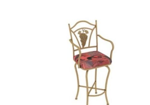 Wrought Iron Bistro Bar Chair