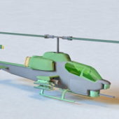 Cartoon Apache Attack Helicopter
