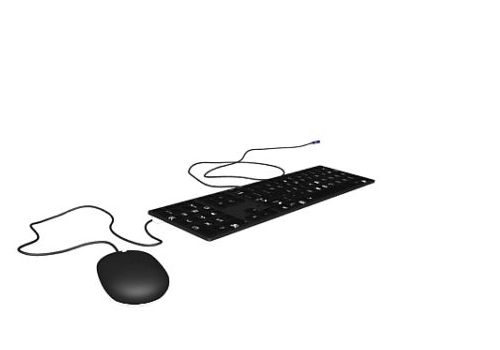 Black Apple Keyboard Mouse