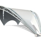Architecture Arched Tensile Shade
