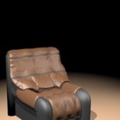 Armless Leather Chair Furniture Design