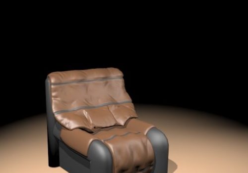 Armless Leather Chair Furniture Design