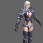 Armored Warrior Girl Character Characters