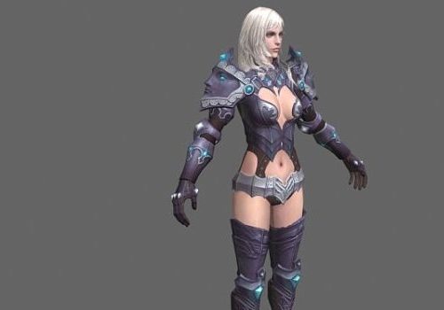 Armored Warrior Girl Character Characters