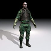 Army Commando Character
