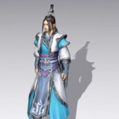Asian Warrior Man Gaming Character
