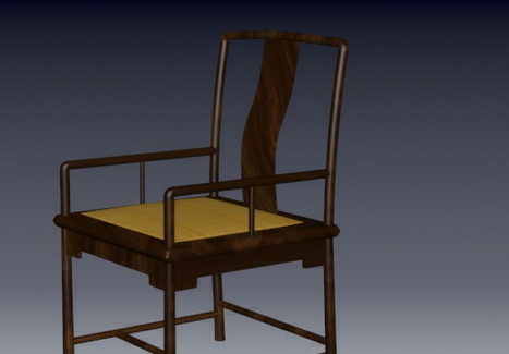 Asian Furniture Wood Arm Chair