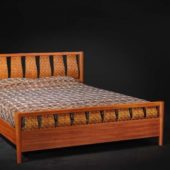 Asian Style Wood Bed Furniture