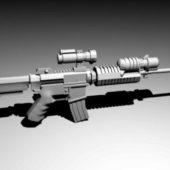 Gun Assault Rifle Scope Style