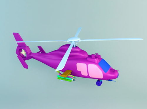 Low Poly Attack Helicopter