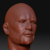 Sculpture Attila Head Characters