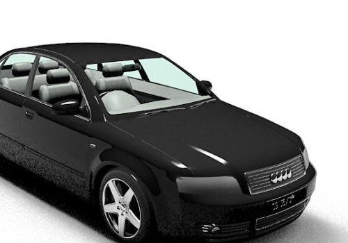 Black Audi A4 Car