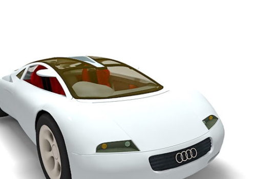 White Audi Rsq Concept Car