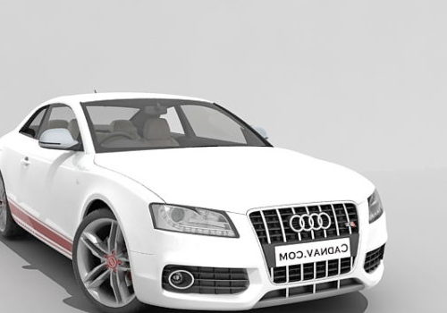 White Audi S5 Grand Tourer Car