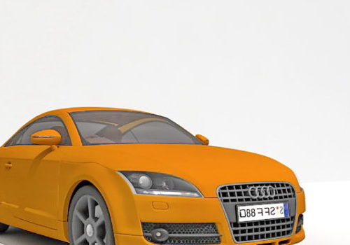 Orange Audi Tt Sports Car