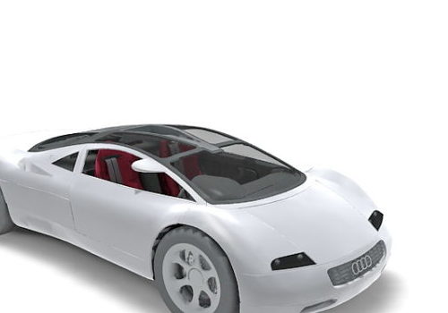 White Audi Concept Car