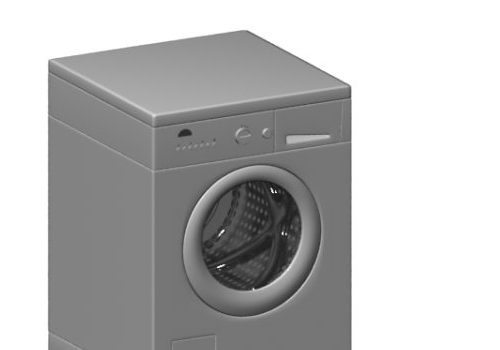 Grey Automatic Front Loading Washing Machine