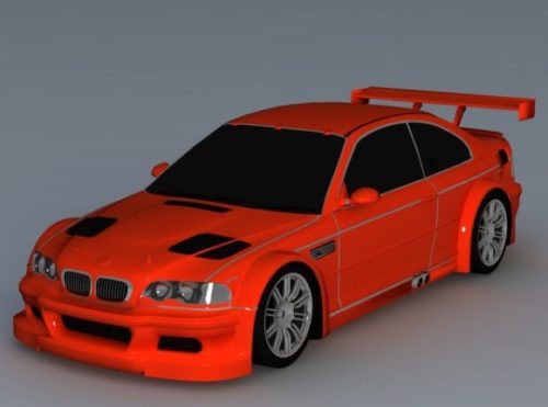 Red Bmw Racing Car