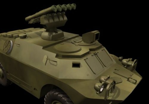 Military Brdm-3 Armored Fighting Vehicle