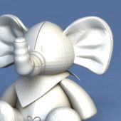 Baby Elephant Cartoon Character