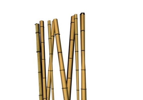 Bamboo Poles Decorative Free 3d Model Max 123free3dmodels