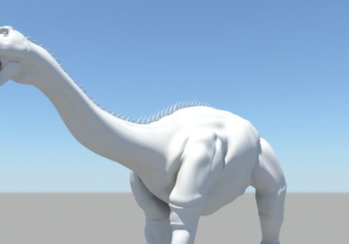 Barapasaurus Dinosaur Lowpoly Animal Free 3D Model - .Ma, Mb -  123Free3DModels