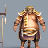 Game Character Barbarian Hunter