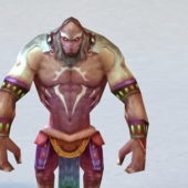 Barbarian Warrior Male Character