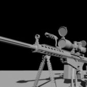 Barrett Sniper Rifle Gun Weapon