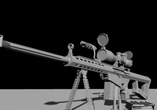 Barrett Sniper Rifle Gun Weapon