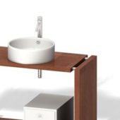 Wooden Bathroom Vanity With Sink V1