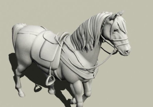 Battle Steed Horse Rigged