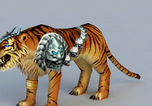 Battle Tiger Rigged | Animals