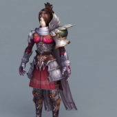 Beautiful Chinese Female Warrior Character
