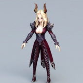 Game Character Beautiful Demon Woman