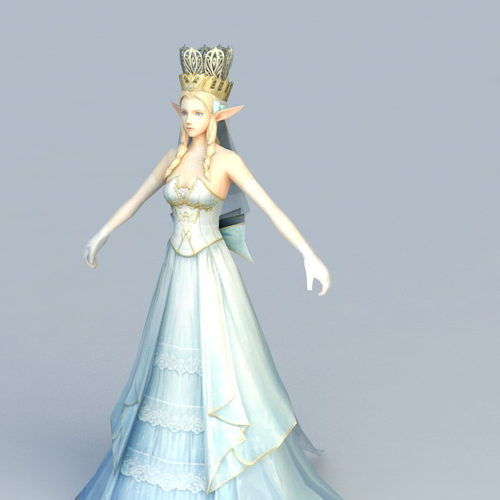 Beautiful Elf Queen Character