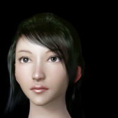 Chinese Beautiful Female Head Character