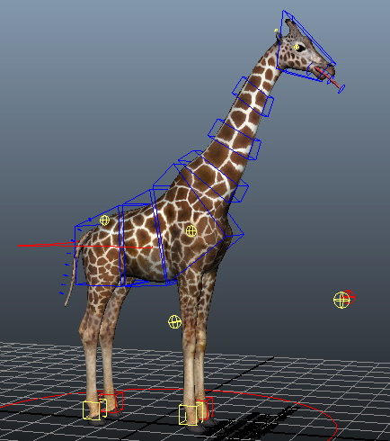 Beautiful Giraffe Rigged