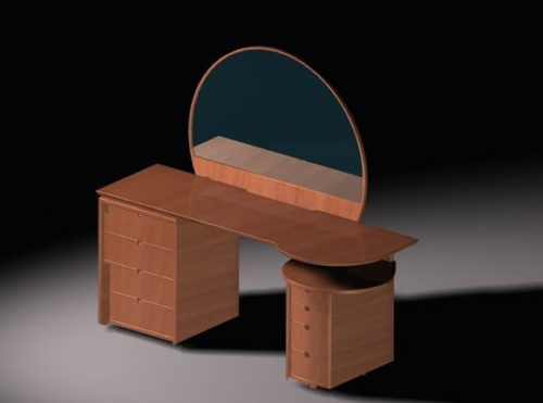 Bedroom Furniture Makeup Vanity Table Free 3d Model Max