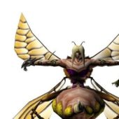 Anime Bee Devil Character