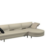 Beige Cloth Settee Couch | Furniture