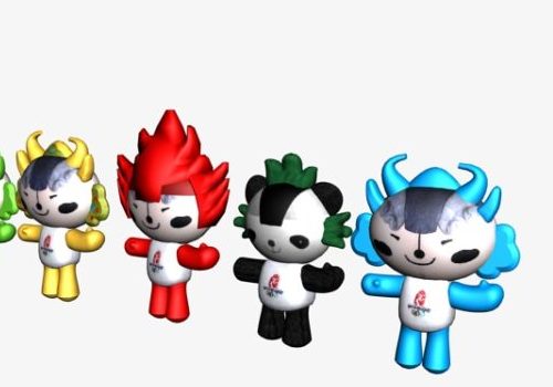 Olympic Beijing Fuwa Characters